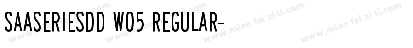 SaaSeriesDD W05 Regular字体转换